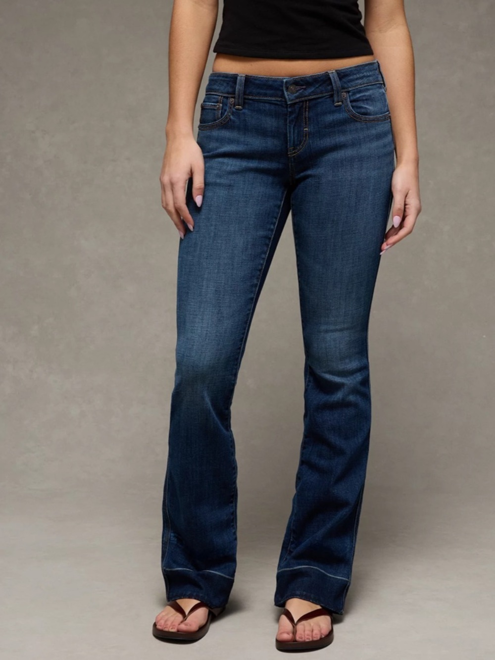 American Eagle Stretch Super Low-Rise Kick Bootcut Jean